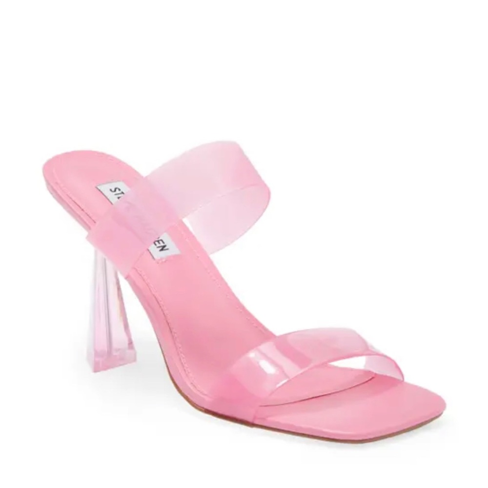 Steve Madden Bent Lucite Sandal in Pink